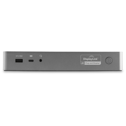 StarTech.com Universal Laptop Docking Station, Hybrid USB-C & USB-A Dock, Dual 4K DP & HDMI, 100W PD, Mac / Windows / Chrome OS, 4x USB 5Gbps Hub, GbE