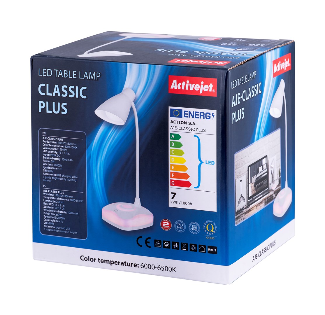 Activejet LED desk lamp AYE-CLASSIC PLUS white
