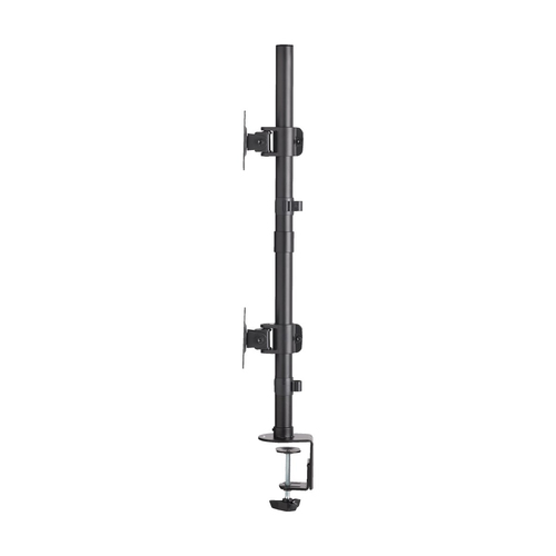 Tripp Lite DDR1527SDC Dual Vertical Flat-Screen Desk Stand/Clamp Mount, 15 in. to 27 in. Flat-Screen Displays
