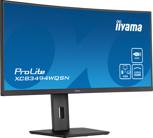 iiyama ProLite XCB3494WQSN-B5-STD computer monitor 86.4 cm (34") 3440 x 1440 pixels UltraWide Quad HD Black