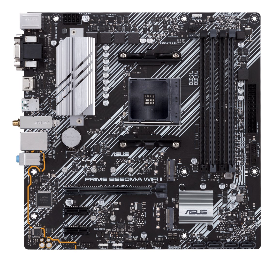 ASUS PRIME B550M-A WIFI II AMD B550 Socket AM4 micro ATX