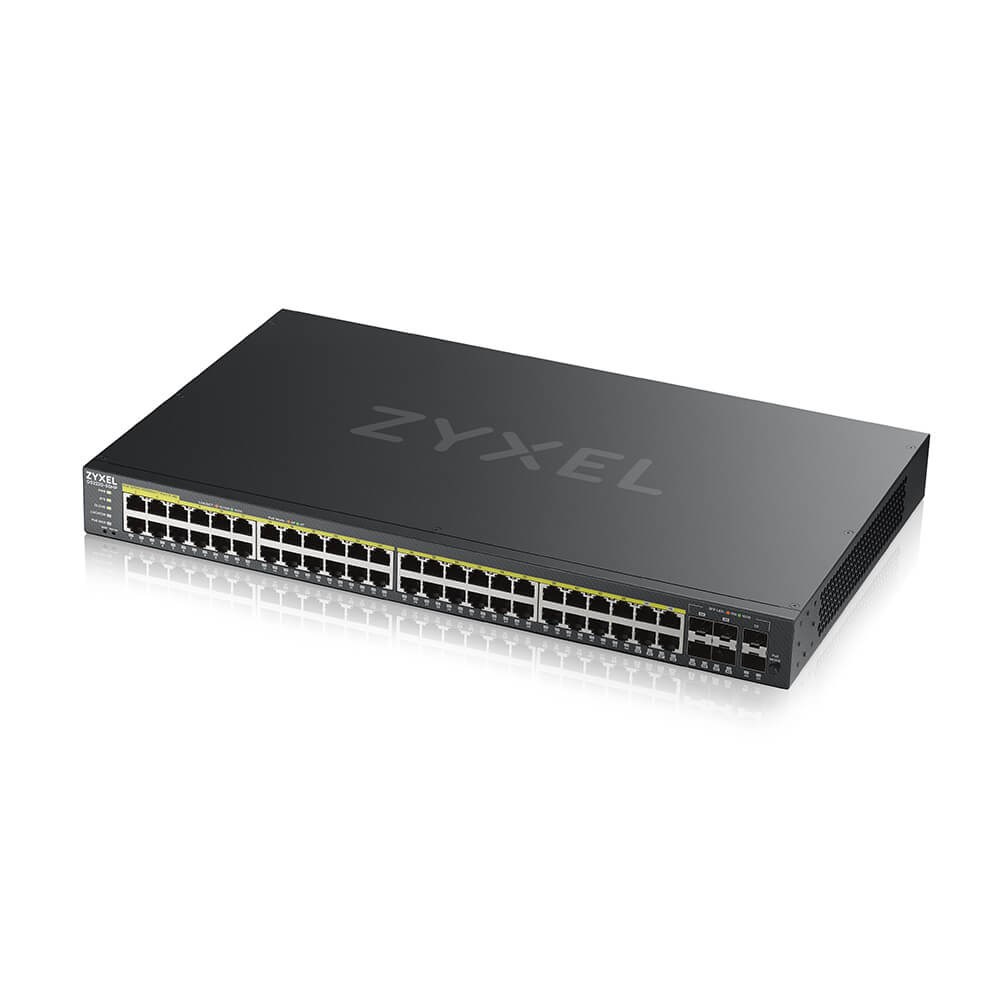 Zyxel GS2220-50HP-EU0101F network switch Managed L2 Gigabit Ethernet (10/100/1000) Power over Ethernet (PoE) Black