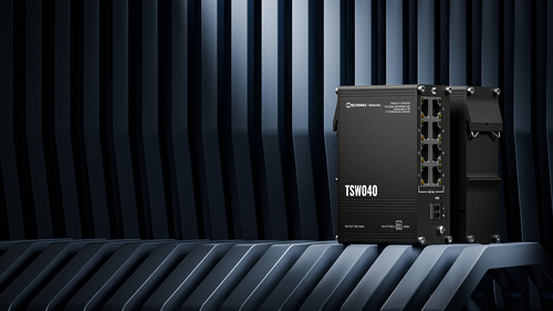 Teltonika NETWORKS TSW040 8-Port PoE+ Switch Unmanaged Fast Ethernet (10/100) Power over Ethernet (PoE) Black