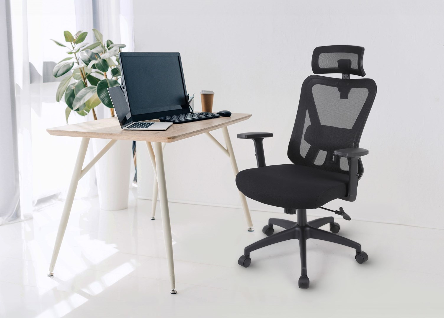 Activejet T5 ergonomic office chair black