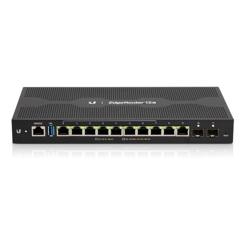 Ubiquiti EdgeRouter 12P wired router Gigabit Ethernet Black