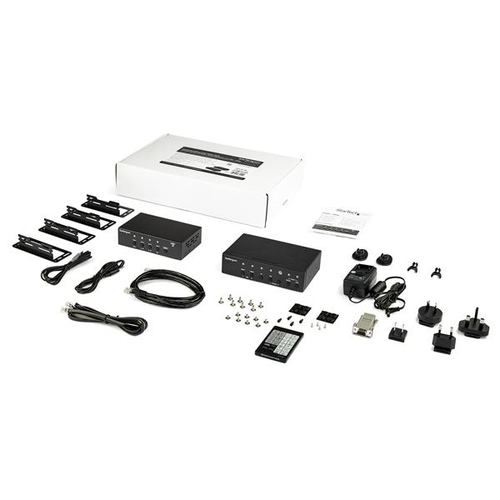 StarTech.com Multi-Input HDBaseT Extender Kit with Built-In Switch and Video Scaler