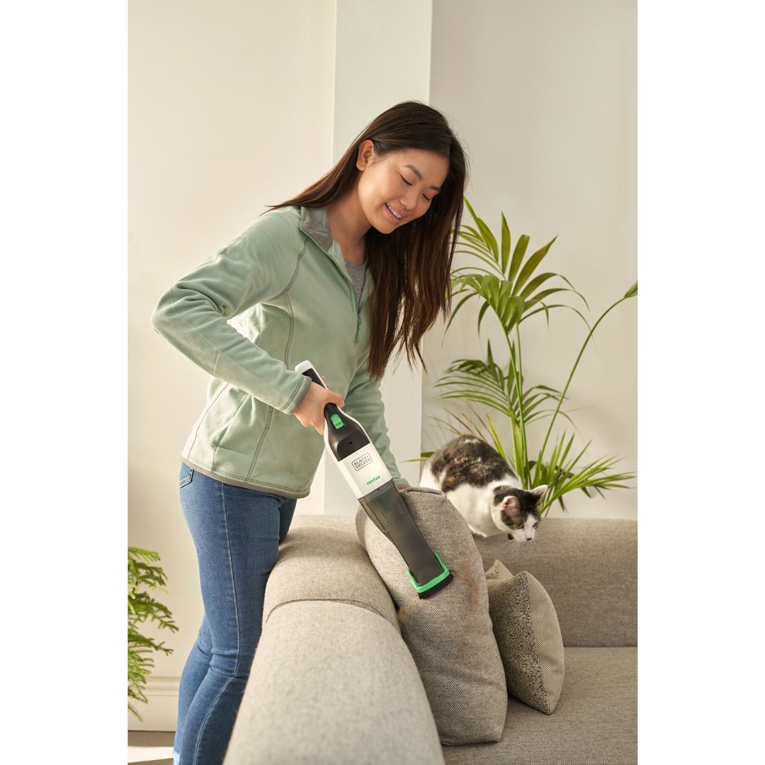 Black & Decker REVHV8C-QW handheld vacuum Black White Bagless
