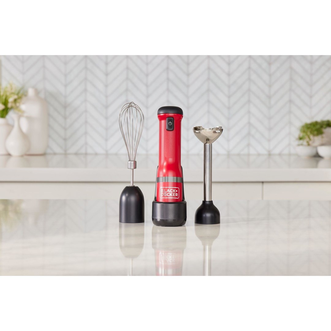 Black & Decker BCKM1012KR blender 0.7 L Immersion blender Red Stainless steel