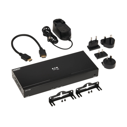 Tripp Lite B127A-004-BH 4-Port HDMI over Cat6 Splitter - 4K 60 Hz, HDR, 4:4:4, PoC, HDCP 2.2, 230 ft. (70.1 m), TAA