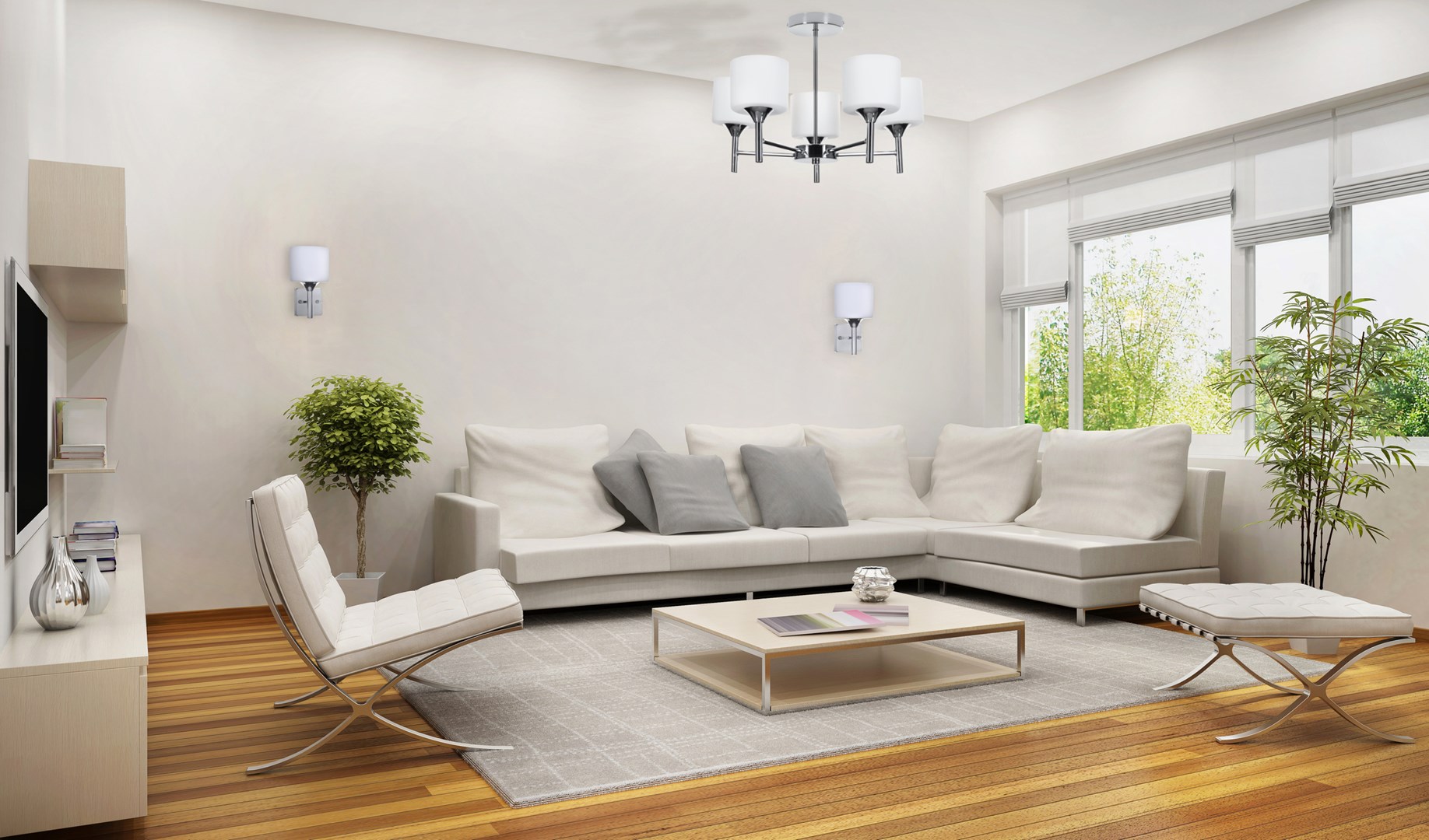 Activejet Classic single wall lamp - MIRA chrome E27 for the living room