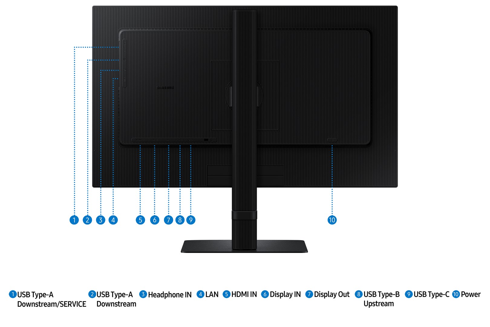 Samsung S60UD computer monitor 61 cm (24") 2560 x 1440 pixels Quad HD LCD Black