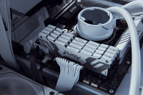 Kingston Technology FURY 16GB 7600MT/s DDR5 CL38 DIMM Renegade White XMP