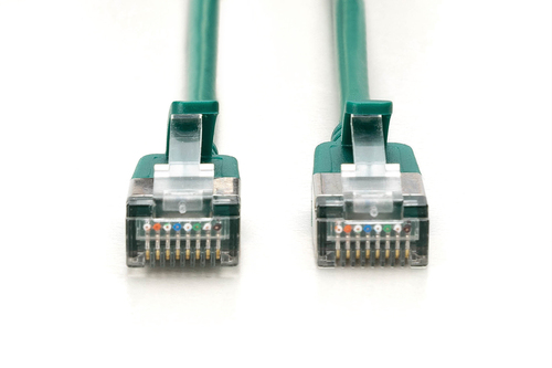 Digitus CAT 6A F-FTP Slim patch cable, 1.5m, green