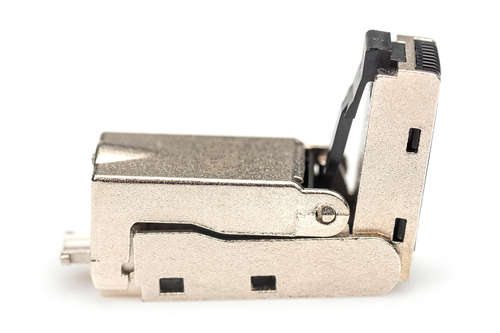 Digitus CAT 6A field connector, angled, STP with dust cap, bend protection