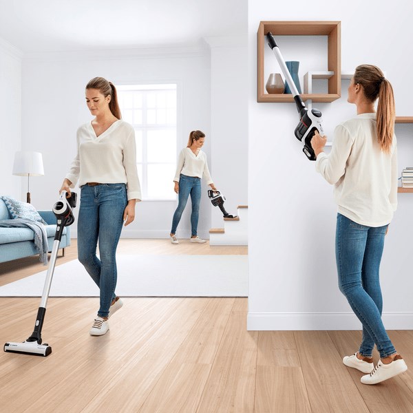 Bosch Serie 6 BCS61113 stick vacuum/electric broom Battery Dry Hygiene Filter Bagless 0.3 L Black, White 2.5 Ah