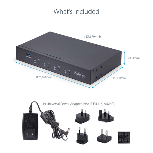 P4A20132-KM-SWITCH - Cables & Adaptors by StarTech.com