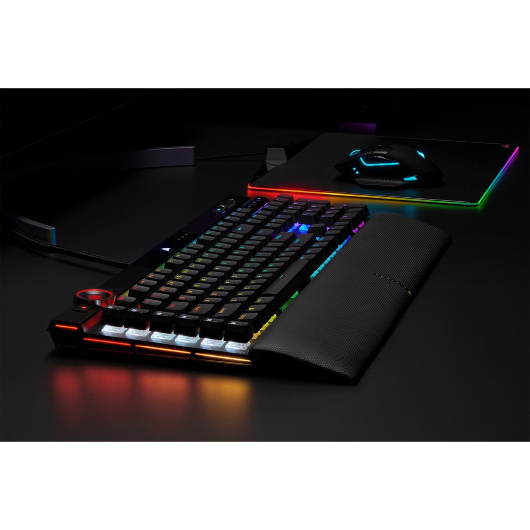 Corsair K100 RGB Optical-Mechanical Gaming keyboard USB QWERTZ German Black