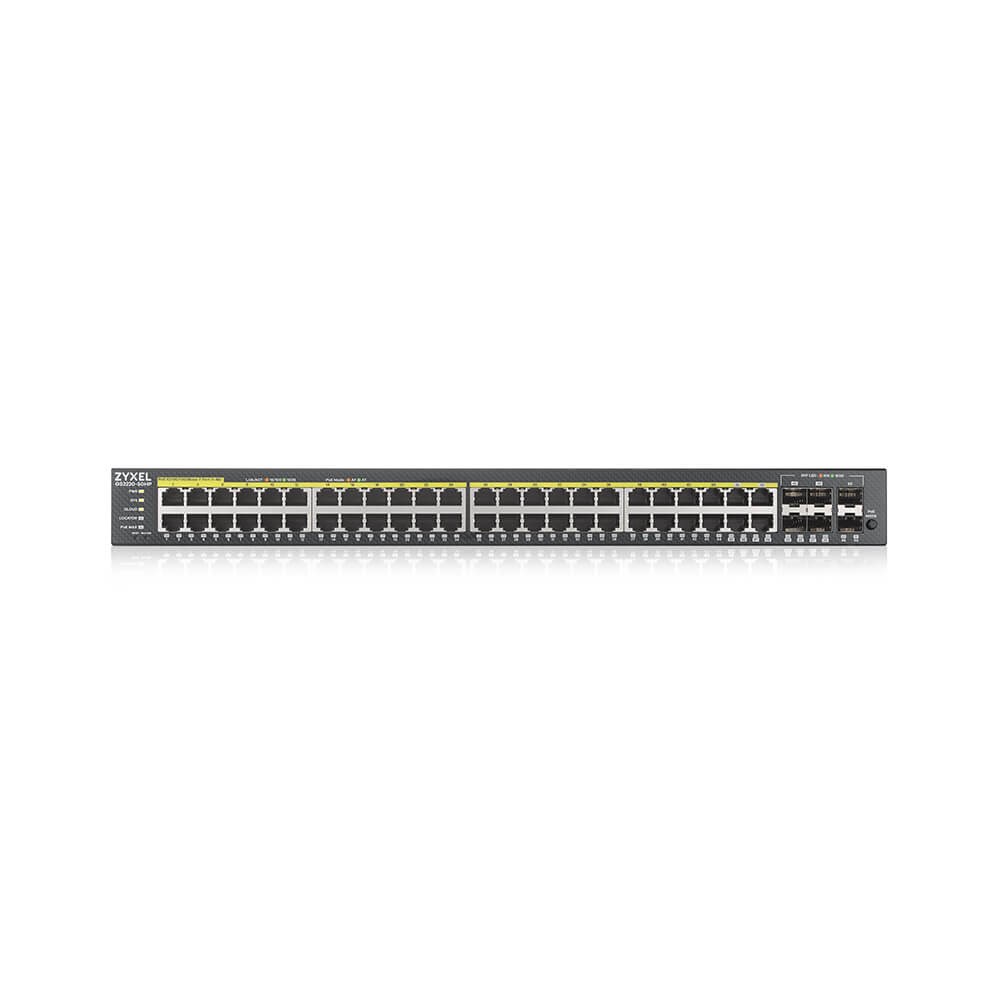 Zyxel GS2220-50HP-EU0101F network switch Managed L2 Gigabit Ethernet (10/100/1000) Power over Ethernet (PoE) Black