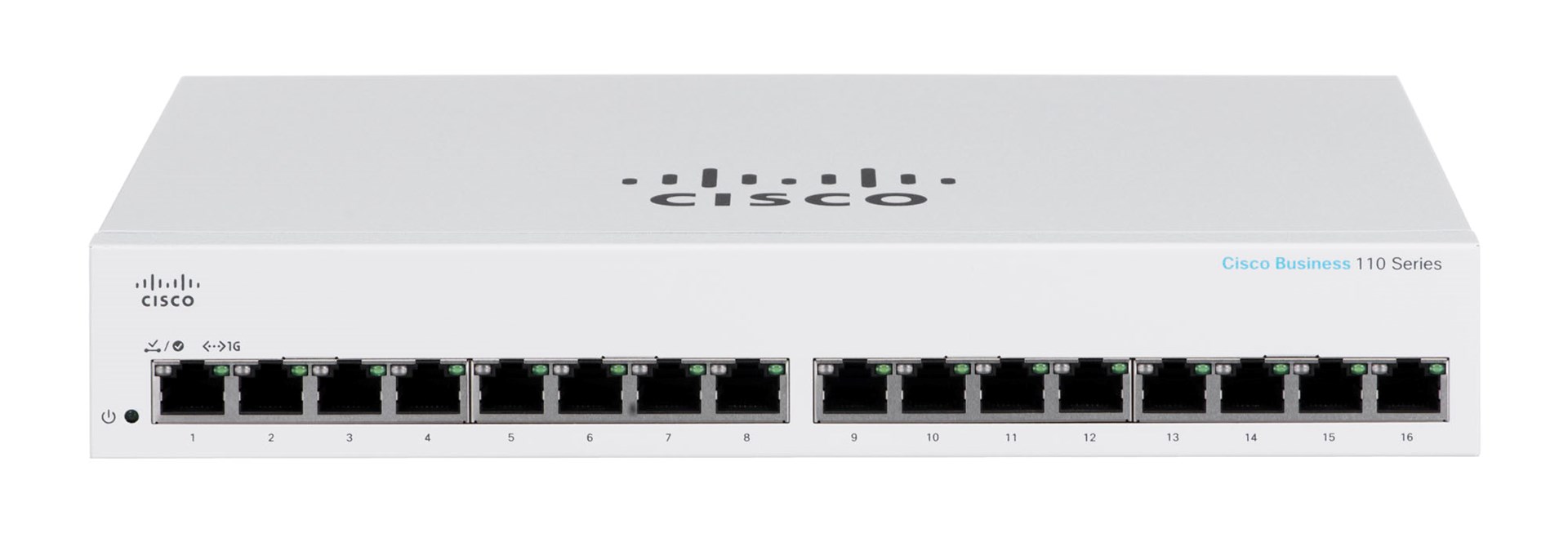 Cisco CBS110 Unmanaged L2 Gigabit Ethernet (10/100/1000) 1U Grey