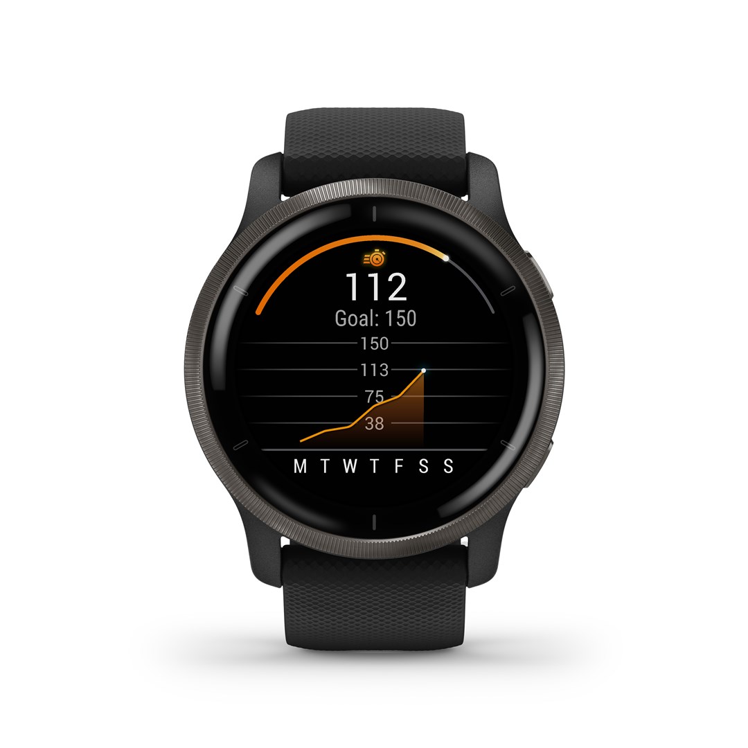 Garmin Venu 2 3.3 cm (1.3") AMOLED 45.4 mm Digital 416 x 416 pixels Touchscreen Wi-Fi GPS (satellite)