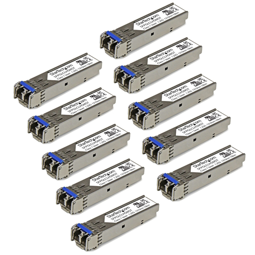 StarTech.com Cisco GLC-LH-SM Compatible SFP Transceiver Module - 1000BASE-LX/LH - 10 PACK~10 Pack Cisco GLC-LH-SM Compatible SFP Module (10 Pack) - 1000BASE-LX/LH - 1GbE Single Mode Fiber SMF Optic Transceiver - 1GE Gigabit Ethernet SFP - LC 10km - 1310nm - DDM Cisco Firepower, ASR920, IE2000