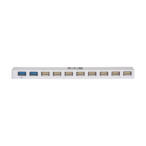 Tripp Lite U360-010C-2X3 10-Port USB 3.x (5Gbps) / USB 2.0 Combo Hub - USB Charging, 2 USB 3.x & 8 USB 2.0 Ports