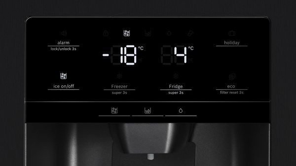 Bosch Serie 6 KAD93ABEP side-by-side refrigerator Freestanding 562 L E Black