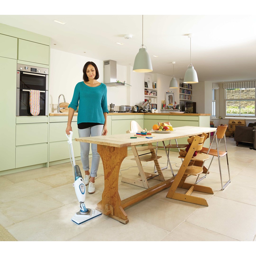 1600W Steam Mop  350ml Detachable Container  Variable Quantity P