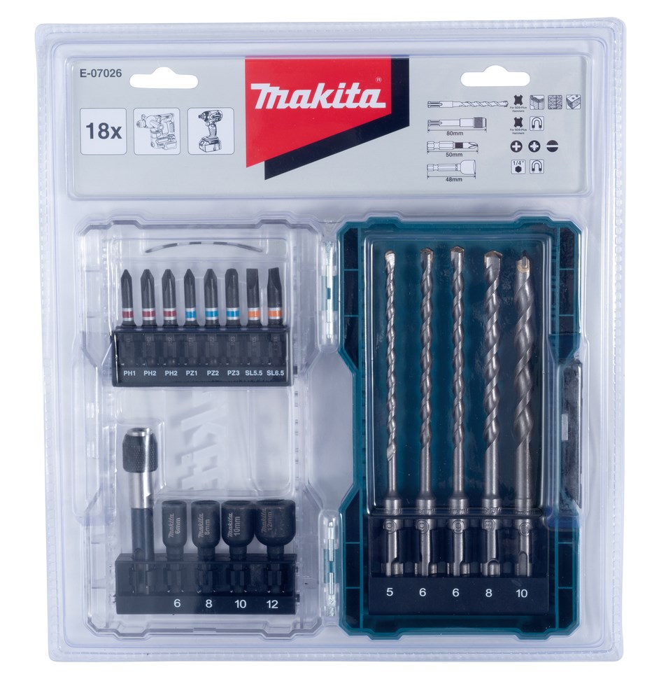 Accessory set 18pcs E-07026 MAKITA