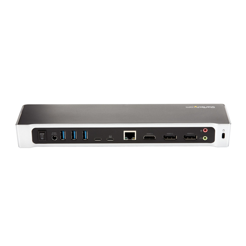 StarTech.com 4K USB-C Dock , Triple UHD 4K Monitor Docking Station, Mac & Windows, USB C to HDMI & DisplayPort, 60W Power Delivery, 5x USB 5Gbps Hub - TAA