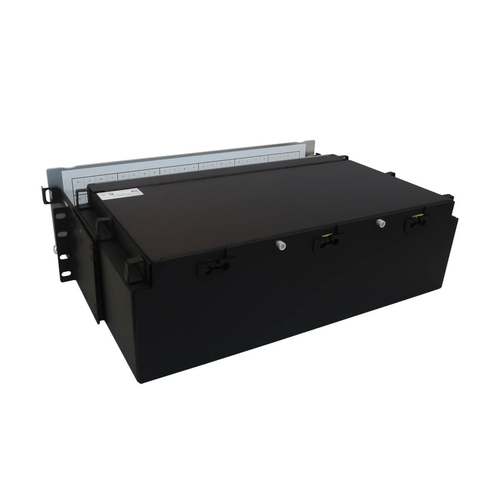 Tripp Lite Preloaded Fiber Patch Panel, 3U - 24x (12F MTP/MPO-APC to 4x LC Duplex F/F) 8F Trunk Cables, OS2 Singlemode, 10 m (32.8 ft.)