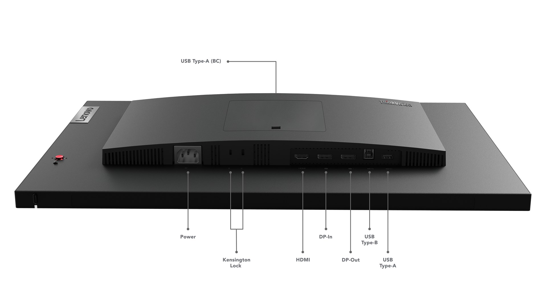 Lenovo ThinkVision P24q-30 LED display 60.5 cm (23.8") 2560 x 1440 pixels Quad HD Black