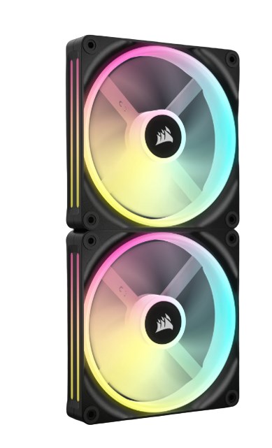 Corsair CO-9051004-WW computer cooling system Computer case Fan 14 cm Black, White 2 pc(s)