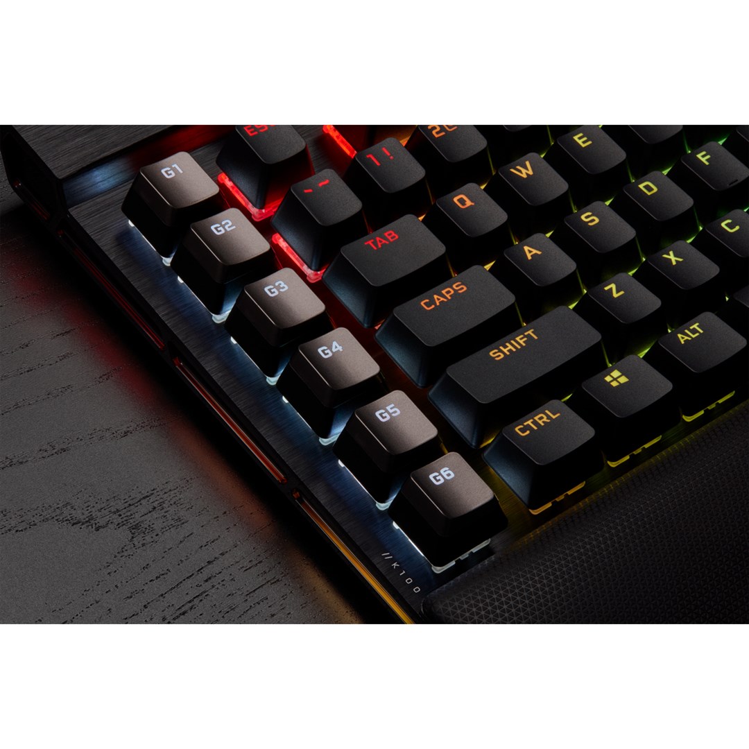 Corsair K100 RGB Optical-Mechanical Gaming keyboard USB QWERTZ German Black