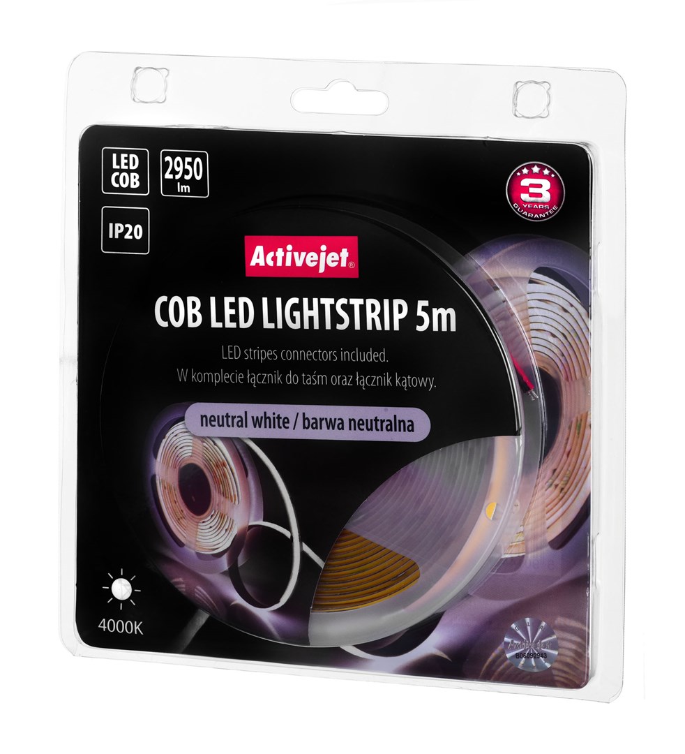 Activejet AJE-COB 5m neut strip light Universal strip light Indoor