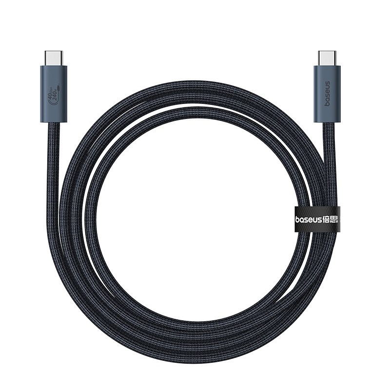 Baseus USB C to USB C data cable 1 m 240 W Black