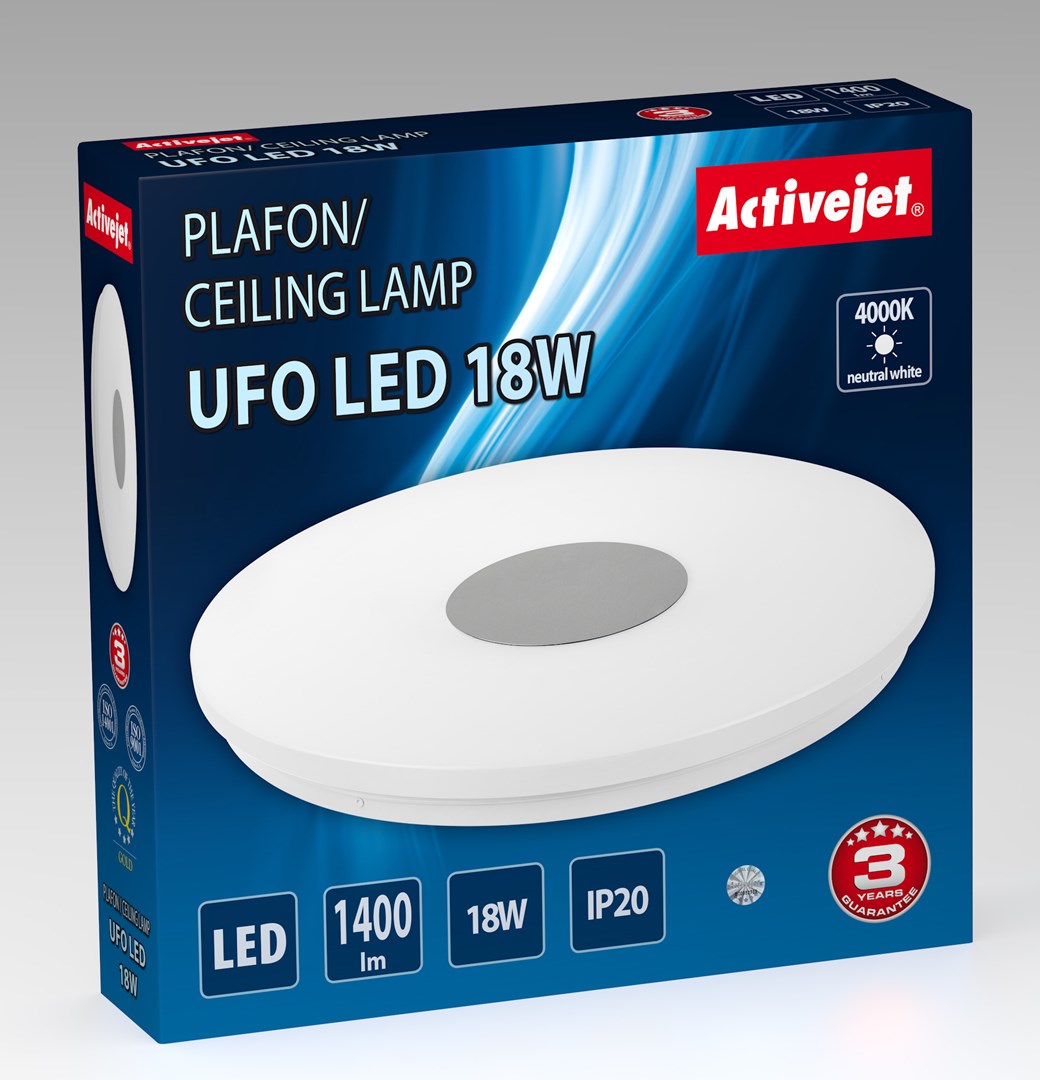 Modern LED ceiling plafond Activejet UFO LED 18W