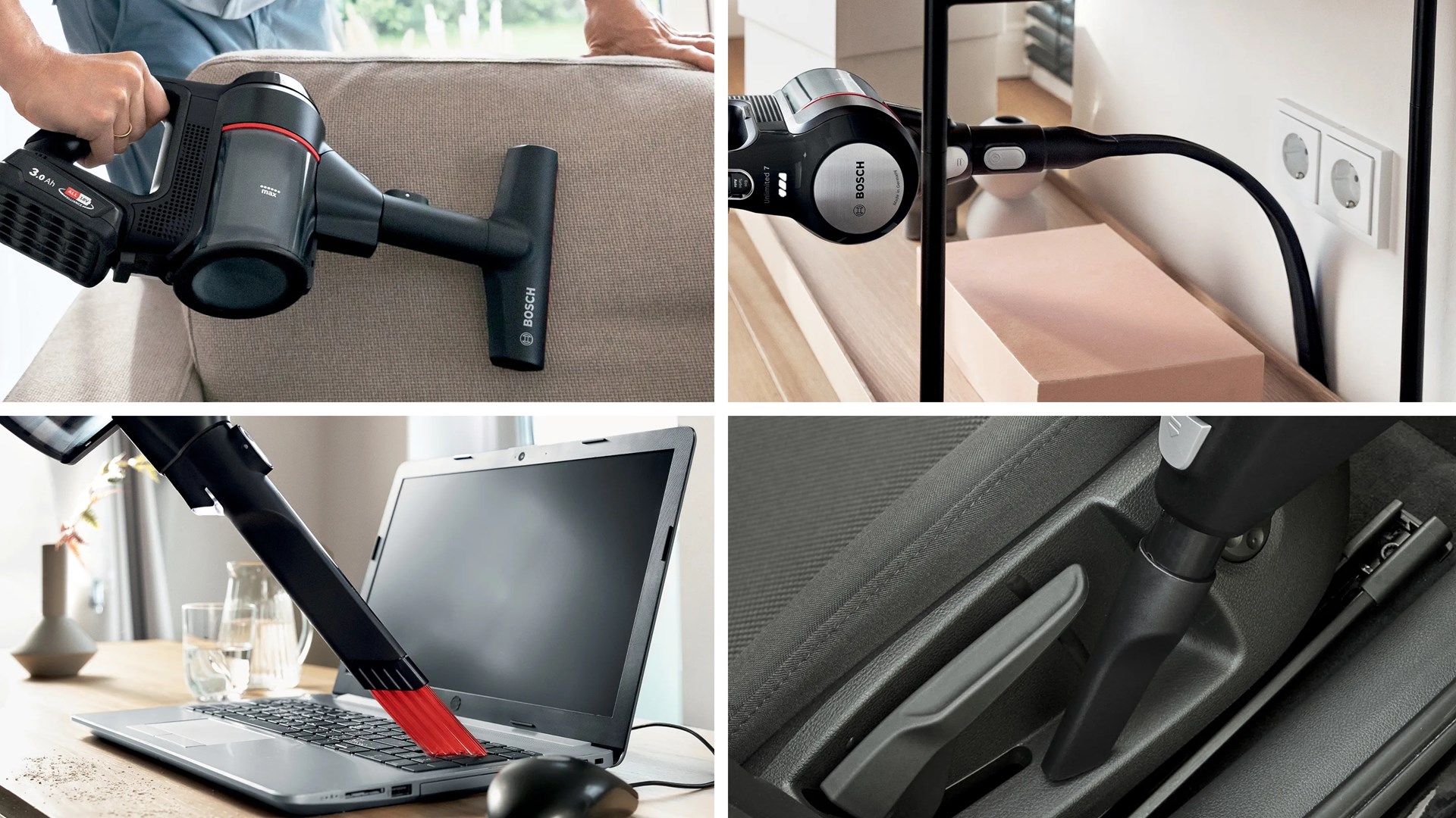 Bosch BCS712XXL stick vacuum/electric broom Battery Dry Bagless 0.3 L Black 3 Ah