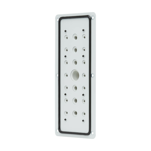 Tripp Lite SmartRack Cable Entry Gland Plate for NEMA-Rated Enclosure Cabinets, 21-Port Membrane