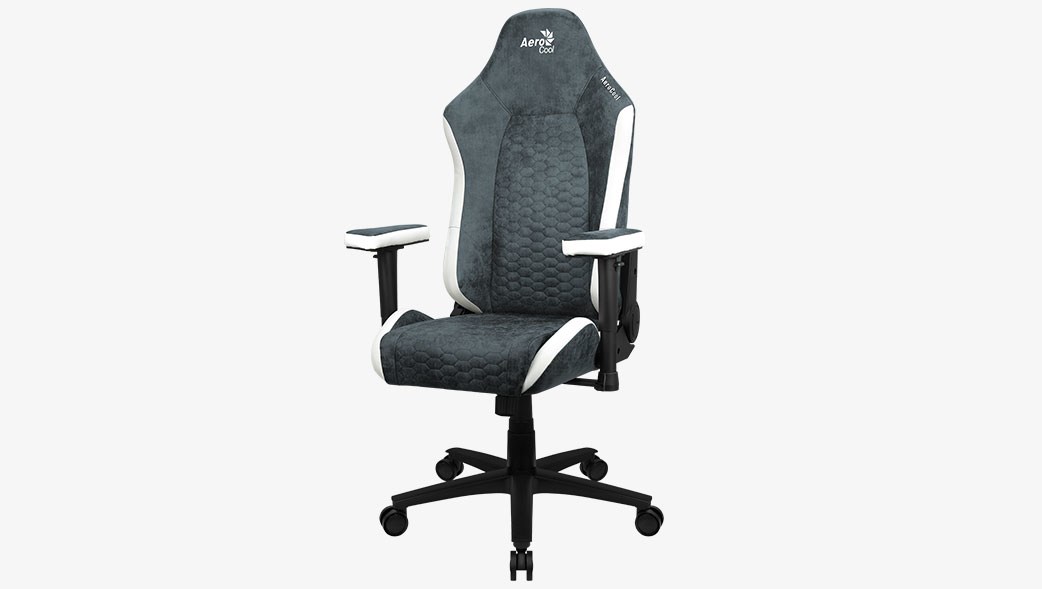 Aerocool Crown AeroSuede Universal gaming chair Padded seat Blue  Steel