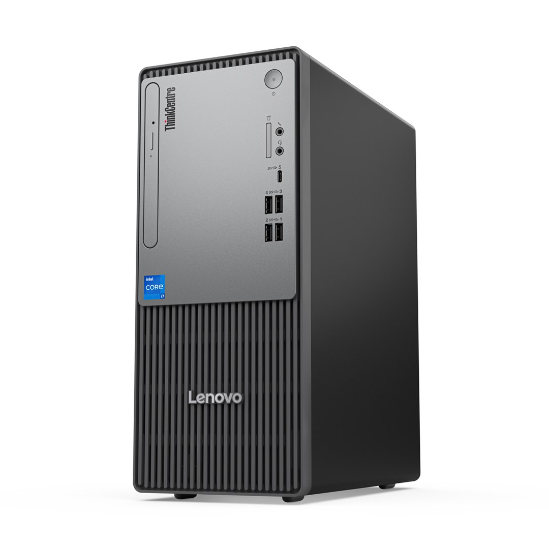 Lenovo ThinkCentre neo 50t Gen 5 Intel® Core™ i3 i3-14100 8 GB DDR5-SDRAM 512 GB SSD Windows 11 Pro Tower PC Black, Grey