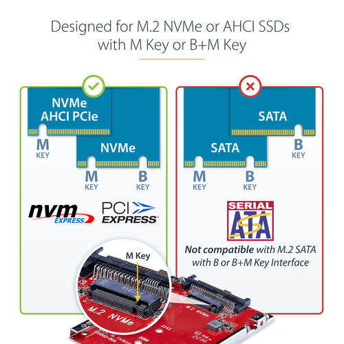 StarTech.com 1M25-U3-M2-ADAPTER interface cards/adapter Internal M.2