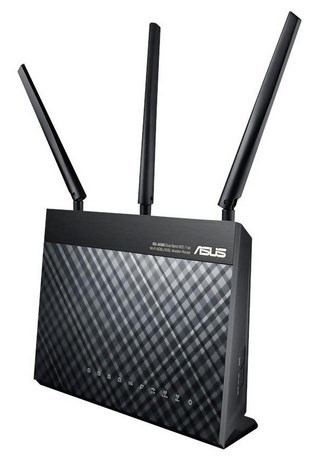 ASUS DSL-AC68U wireless router Gigabit Ethernet Dual-band (2.4 GHz / 5 GHz) Black