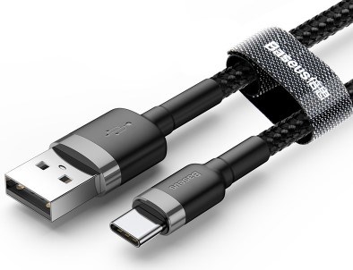 Baseus CATKLF-UG1 USB cable 3 m USB A USB C Black