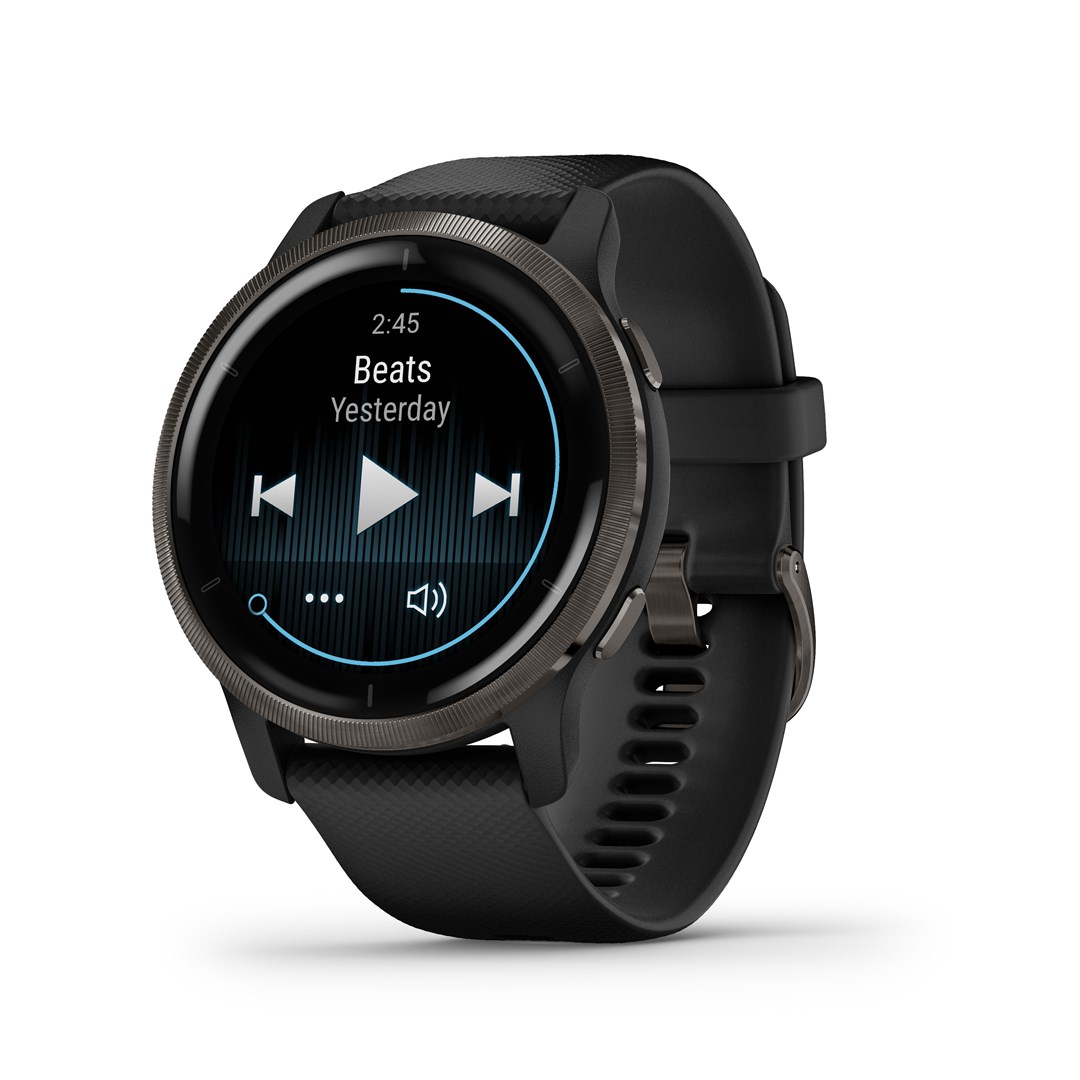 Garmin Venu 2 3.3 cm (1.3") AMOLED 45.4 mm Digital 416 x 416 pixels Touchscreen Wi-Fi GPS (satellite)