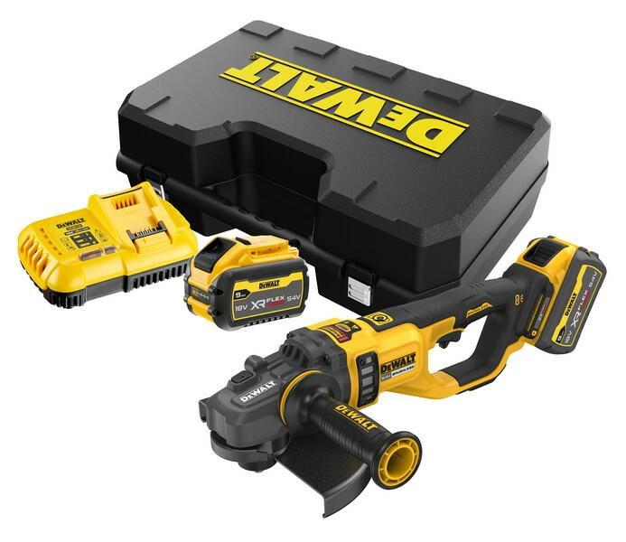 54V XR FV Angle Grinder 230mm 2x9Ah