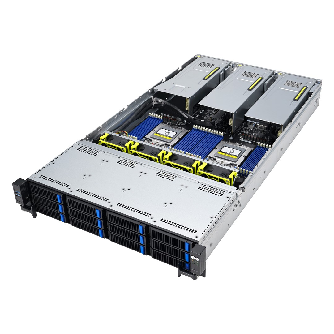 ASUS RS720A-E12-RS24U Socket SP5 Rack (2U) Grey