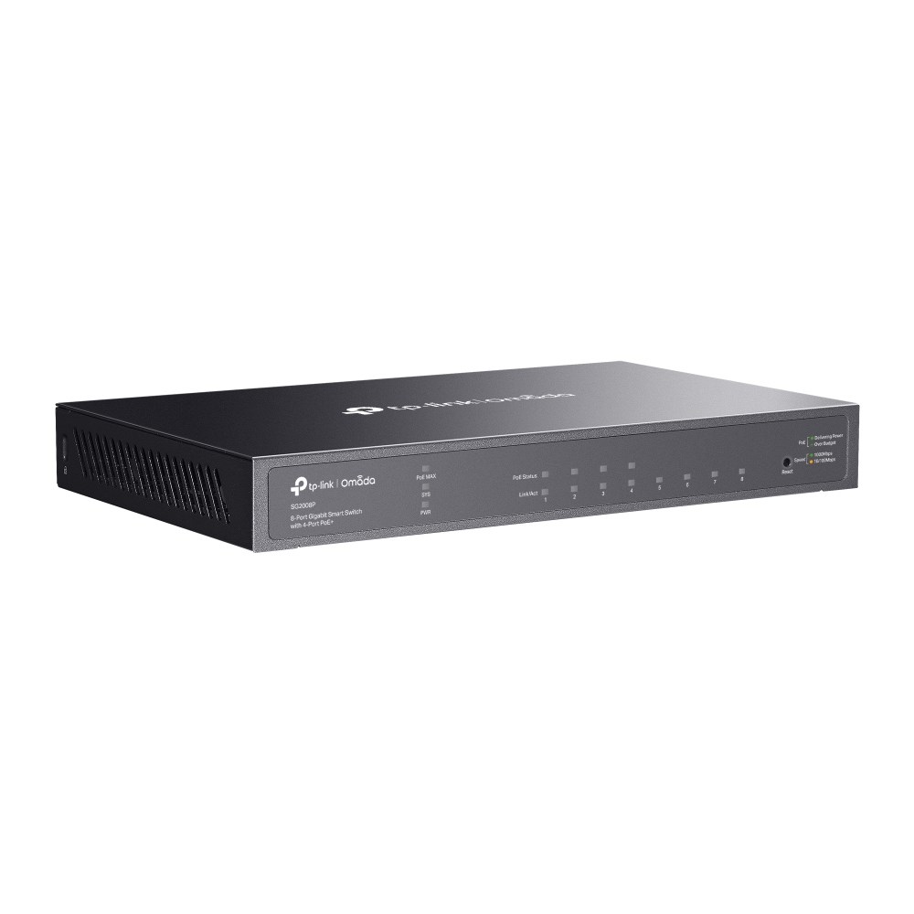 TP-Link JetStream 8-Port Gigabit Smart Switch with 4-Port PoE+