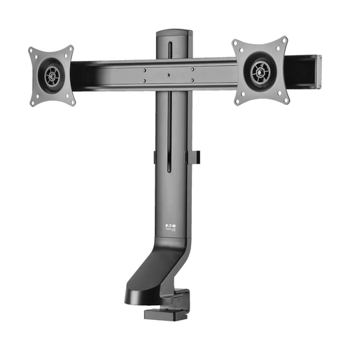 Tripp Lite DDR1727DC Dual-Display Monitor Arm with Desk Clamp and Grommet - Height Adjustable, 17” to 27” Monitors