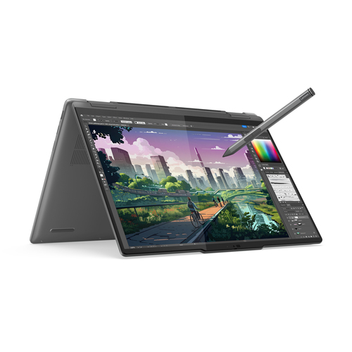 Lenovo Yoga 7 2-in-1 14AHP9 AMD Ryzen™ 5 8640HS Hybrid (2-in-1) 35.6 cm (14") Touchscreen WUXGA 16 GB LPDDR5x-SDRAM 512 GB SSD Wi-Fi 6E (802.11ax) Windows 11 Home English Grey